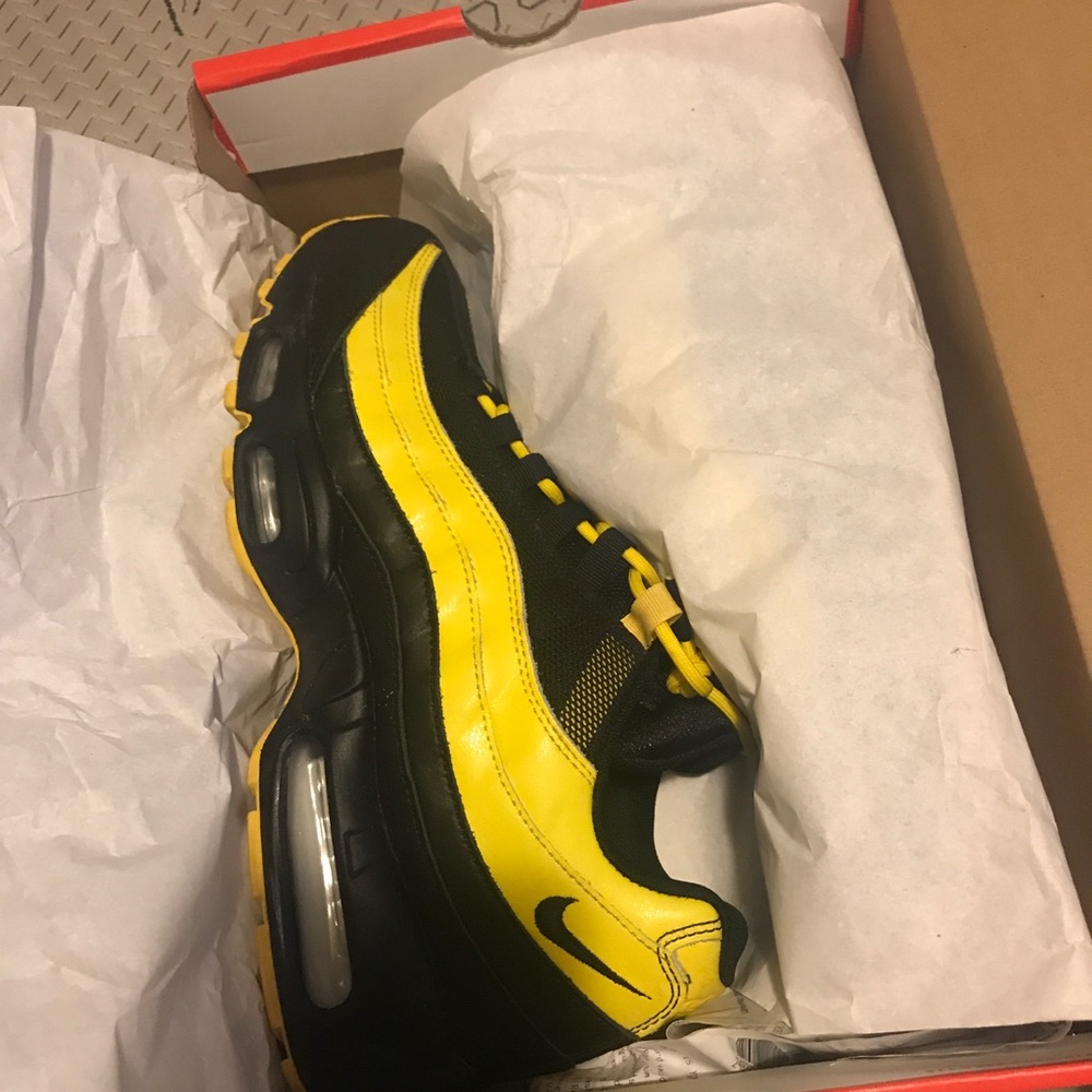 Yellow and Black Air Max